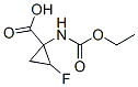 Cyclopropanecarboxylic acid, 1-[(ethoxycarbonyl)amino]-2-fluoro- (9CI)