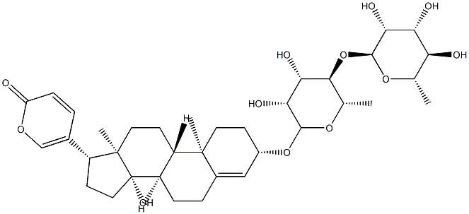 3β-[[6-Deoxy-4-O-(6-deoxy-α-L-mannopyranosyl)-α-L-mannopyranosyl]oxy]-14-hydroxybufa-4,20,22-trienolide