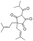 3,3-Bis(3-methyl-2-butenyl)-5-(2-methyl-1-oxopropyl)-1,2,4-cyclopentanetrione