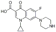 3-Quinolinecarboxylic acid, 1-cyclopropyl-6-fluoro-1,4-dihydro-4-oxo-7-(1-piperazinyl)-