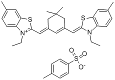 3-ETHYL-2-[(3-([3-ETHYL-6-METHYL-1,3-BENZOTHIAZOL-2(3H)-YLIDENE]METHYL)-5,5-DIMETHYL-2-CYCLOHEXEN-1-YLIDENE)METHYL]-6-METHYL-1,3-BENZOTHIAZOL-3-IUM 4-METHYLBENZENESULFONATE