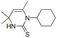 1-Cyclohexyl-3,4-dihydro-4,4,6-trimethyl-2(1H)-pyrimidinethione