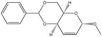 1-O-Methyl-4-O,6-O-benzylidene-2,3-dideoxy-α-D-threo-2-hexenopyranose