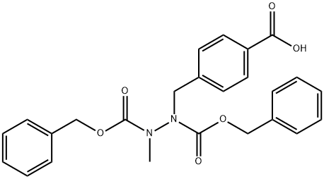 1-(4-羧基苄基)-2-甲基-1,2-肼二甲酸二苄酯