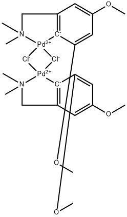 二-Μ-氯代双[2-[(二甲基氨基)甲基]-4,6-二甲氧基苯基-C,N]二钯(II)