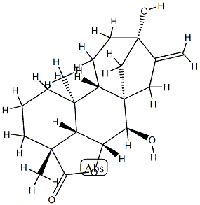 6α,7β,13-Trihydroxykaur-16-en-18-oic acid γ-lactone