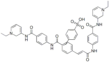 N-(1-ethylpyridin-5-yl)-4-[[(E)-3-[4-[[4-[(1-ethylpyridin-5-yl)carbamo yl]phenyl]carbamoyl]phenyl]prop-2-enoyl]amino]benzamide, 4-methylbenze nesulfonate