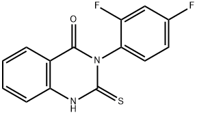 3-(2,4-二氟苯基)-2-硫烷基-3,4-二氢喹唑啉-4-酮