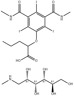 (2R,3R,4R,5S)-6-methylaminohexane-1,2,3,4,5-pentol, 2-[2,4,6-triiodo-3 ,5-bis(methylcarbamoyl)phenoxy]pentanoic acid