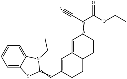 D2(3H),A-NAPHTHALENEACETIC ACID, A-CYANO-7-[(3-ETHYL-2-BENZOTHIAZOLINYLIDENE)METHYL]-4,4A,5,6-TETRAHYDRO-, ETHYL ESTER