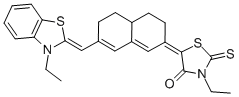 3-ETHYL-5-[7-([3-ETHYL-1,3-BENZOTHIAZOL-2(3H)-YLIDENE]METHYL)-4,4A,5,6-TETRAHYDRO-2(3H)-NAPHTHALENYLIDENE]-2-THIOXO-1,3-THIAZOLIDIN-4-ONE