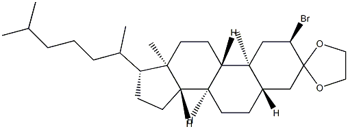 2α-Bromo-5α-cholestan-3-one ethylene acetal