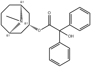 Benzilic acid (1β,5β)-9-methyl-9-azabicyclo[3.3.1]nonan-3β-yl ester