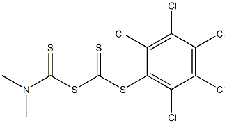 N,N-dimethyl-1-(2,3,4,5,6-pentachlorophenyl)sulfanylcarbothioylsulfany l-methanethioamide