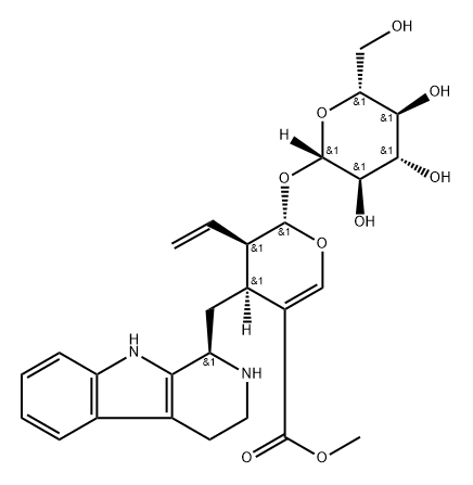 (4S)-4β-[[(1R)-1,2,3,4-Tetrahydro-β-carboline-1β-yl]methyl]-5β-ethenyl-6α-(β-D-glucopyranosyloxy)-5,6-dihydro-4H-pyran-3-carboxylic acid methyl ester