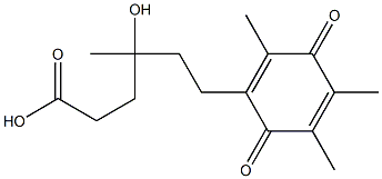 γ-Hydroxy-γ,2,4,5-tetramethyl-3,6-dioxocyclohexa-1,4-diene-1-hexanoic acid