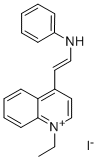 N-[2-(1-ETHYLQUINOLIN-1-IUM-4-YL)ETHENYL]ANILINE,IODIDE