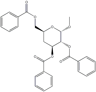 Methyl 2,3,6-Tri-O-benzoyl-4-deoxy-a-D-glucopyranoside