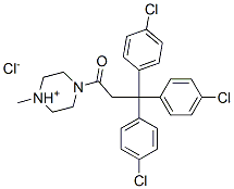 1-methyl-4-[3,3,3-tris(4-chlorophenyl)propionyl]piperazinium chloride