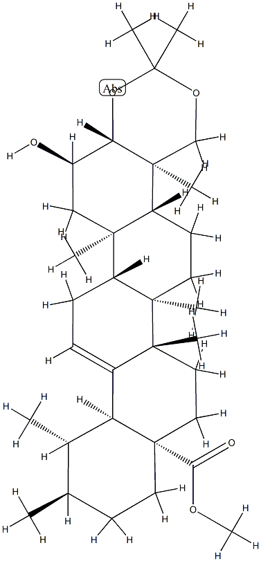 2α-Hydroxy-3β,23-[(1-methylethylidene)bis(oxy)]urs-12-en-28-oic acid methyl ester