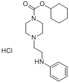 4-(2-Anilinoethyl)-1-piperazinecarboxylic acid cyclohexyl ester hydroc hloride