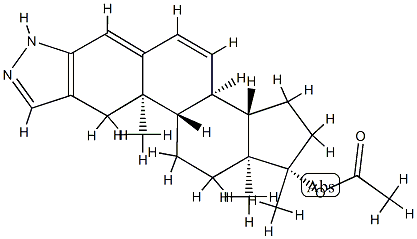 17-Methyl-2'H-androst-2-eno[3,2-c]pyrazole-4,6-dien-17β-ol acetate