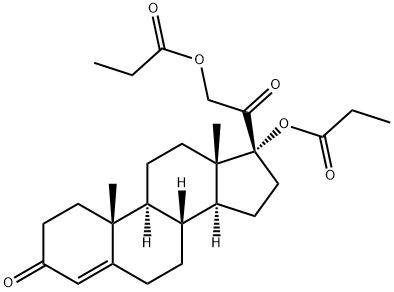 Pregn-4-ene-3,20-dione, 17,21-bis(1-oxopropoxy)-