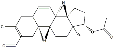 3-Chloro-17β-(acetoxy)androsta-2,4,6-triene-2-carbaldehyde