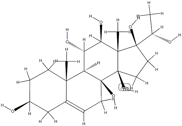 (14β,17S,20S)-Pregn-5-ene-3β,8,11α,12β,14,17,20-heptol