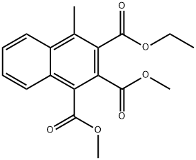 4-Methyl-1,2,3-naphthalenetricarboxylic acid 3-ethyl 1,2-dimethyl ester