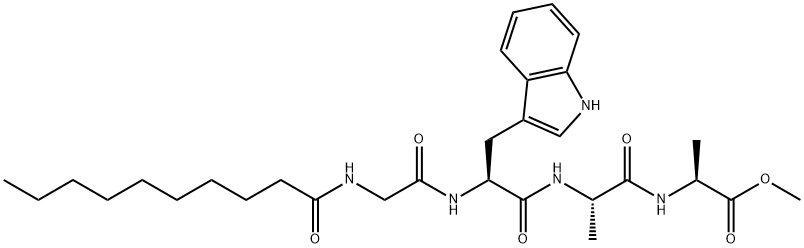 N-(1-Oxodecyl)-Gly-L-Trp-L-Ala-L-Ala-OMe