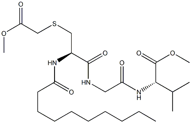 3-[(Methoxycarbonylmethyl)thio]-N-(1-oxodecyl)-L-Ala-Gly-L-Val-OMe