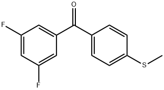 3,5-DIFLUORO-4'-(METHYLTHIO)BENZOPHENONE