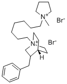 3-Benzyl-1-(7-(1-methylpyrrolidinio)heptyl)quinuclidinium, dibromide