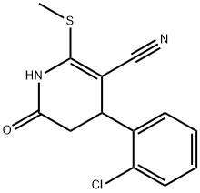 4-(2-chlorophenyl)-2-(methylthio)-6-oxo-1,4,5,6-tetrahydropyridine-3-carbonitrile