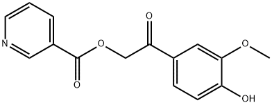 2-(4-hydroxy-3-methoxyphenyl)-2-oxoethyl nicotinate