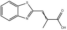 2-Benzothiazoleacrylicacid,alpha-methyl-(8CI)