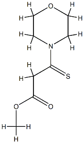 4-Morpholinepropanoic  acid,  -bta--thioxo-,  methyl  ester