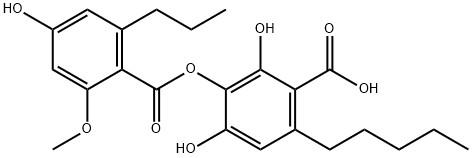 2,4-Dihydroxy-3-(2-methoxy-4-hydroxy-6-propylbenzoyloxy)-6-pentylbenzoic acid