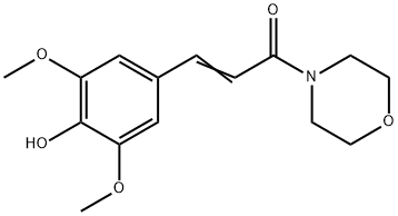 (E)-3-(4-hydroxy-3,5-dimethoxy-phenyl)-1-morpholin-4-yl-prop-2-en-1-on e