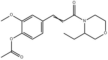 3-Ethyl-4-(4-acetoxy-3-methoxycinnamoyl)morpholine