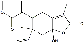 6-Vinyl-2,4,5,6,7,7a-hexahydro-7a-hydroxy-3,6-dimethyl-α-methylene-2-oxo-5-benzofuranacetic acid methyl ester
