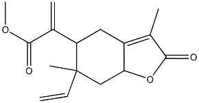 2,4,5,6,7,7a-Hexahydro-3,6-dimethyl-α-methylene-2-oxo-6-vinyl-5-benzofuranacetic acid methyl ester