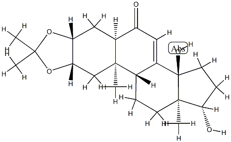 14,17β-Dihydroxy-2β,3β-(isopropylidenebisoxy)-5β-androst-7-en-6-one