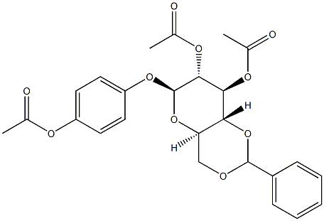 4-Acetoxyphenyl 2-O,3-O-diacetyl-4-O,6-O-benzylidene-β-D-glucopyranoside