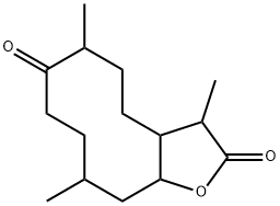 9α-Hydroxy-8-isopropyl-5ξ-methyl-4-oxocyclodecane-1ξ-carboxylic acid γ-lactone