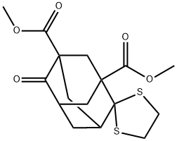 6-Oxospiro[adamantane-2,2'-[1,3]dithiolane]-1,5-dicarboxylic acid dimethyl ester
