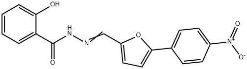 2-hydroxy-N-[(E)-[5-(4-nitrophenyl)furan-2-yl]methylideneamino]benzamide