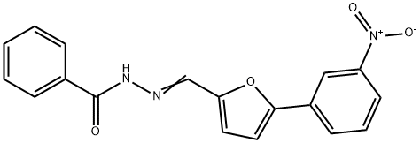 N-[(E)-[5-(3-nitrophenyl)furan-2-yl]methylideneamino]benzamide