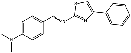 N,N-dimethyl-4-[(4-phenyl-1,3-thiazol-2-yl)iminomethyl]aniline